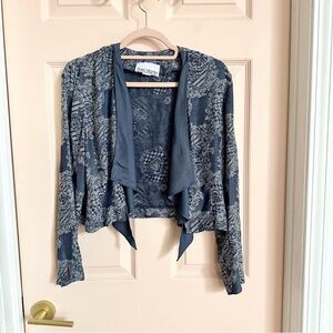 Blue Sheri Martin crop jacket